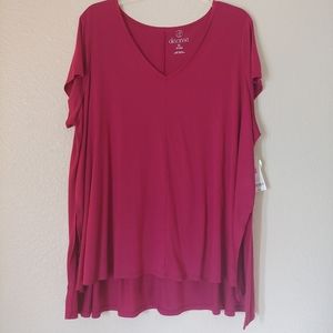 Maroon Tunic Tee 1x